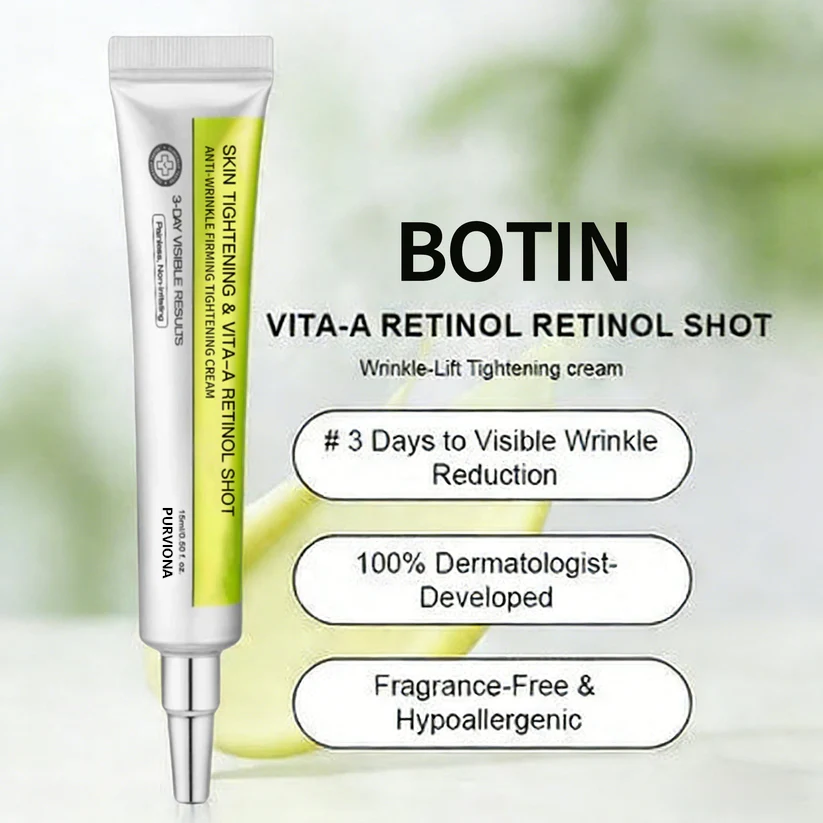🧠👨‍⚕️Made and shipped from the USA 💫Purviona™ Botin & Vita-A Retinol Shot Wrinkle-Lift Tightening cream - Last Day Promotion 70% OFF