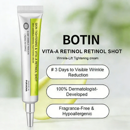 🧠👨‍⚕️Made and shipped from the USA 💫Purviona™ Botin & Vita-A Retinol Shot Wrinkle-Lift Tightening cream - Last Day Promotion 70% OFF