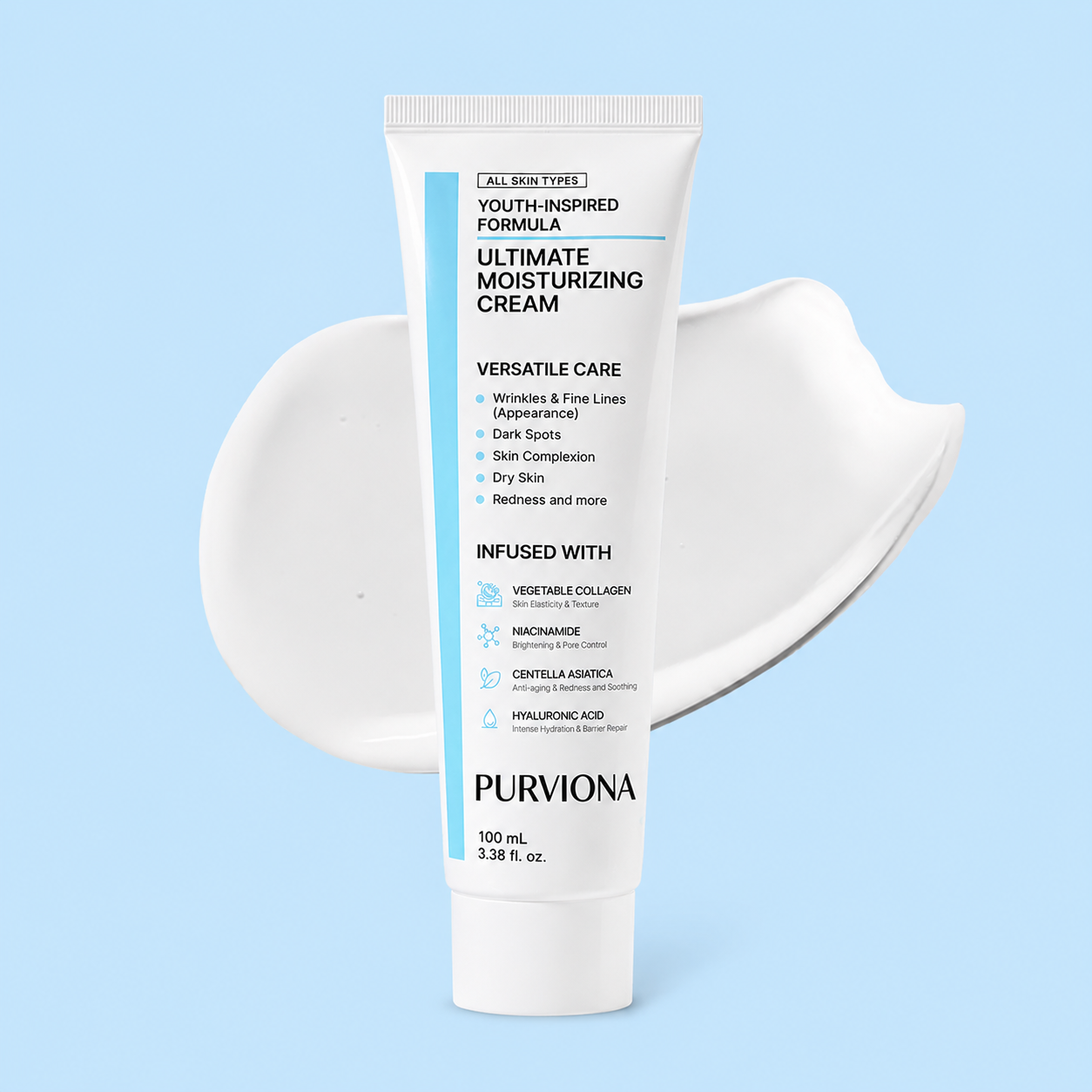 🥳2026 HOT SALE🥳💞50K+ SOLD!🌿💧 50% OFF! PURVIONA YOUTH-INSPIRED Formula – Centella Asiatica calms, Bifida strengthens. Reduces wrinkles, restores radiance. 🔥💝