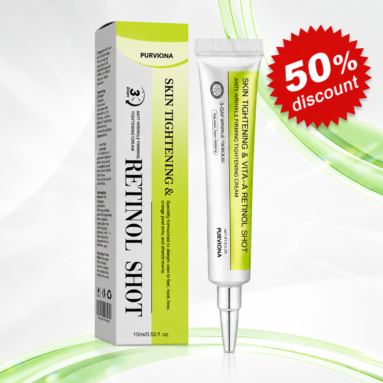 💫Purviona™ Botin & Vita-A Retinol Shot Wrinkle-Lift Tightening cream - Last Day Promotion 70% OFF