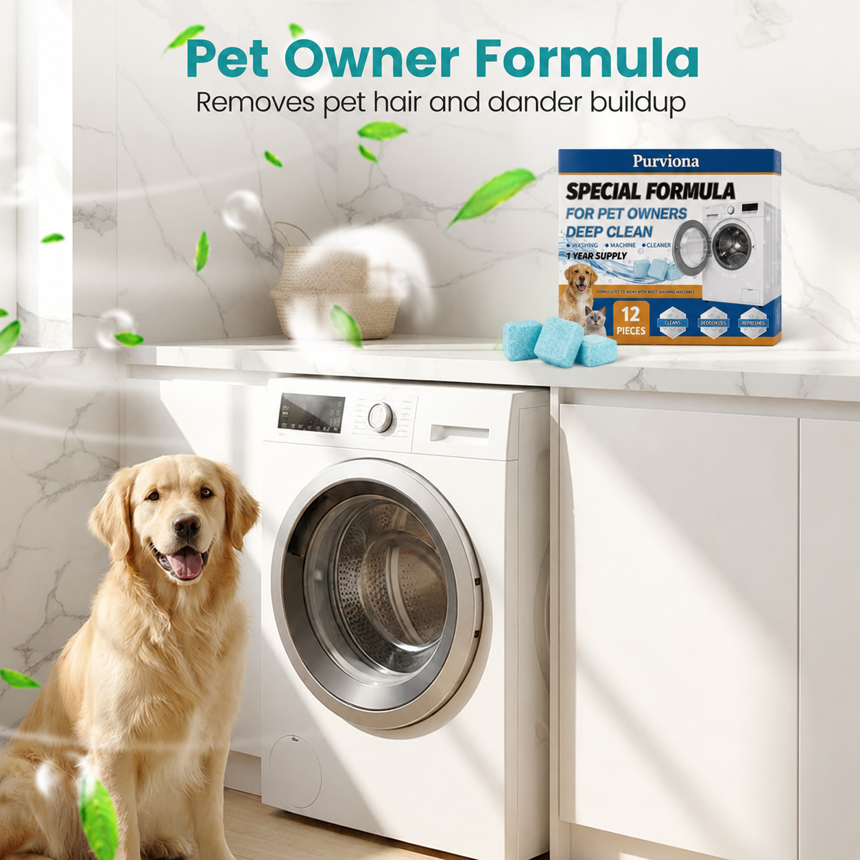 🏆 LAST DAY SPECIAL! ONLY $9.99!! 12 Washer Tub Cleaner Tablets Deep Cleans & Removes Odors For a Fresh, Hygienic Washer