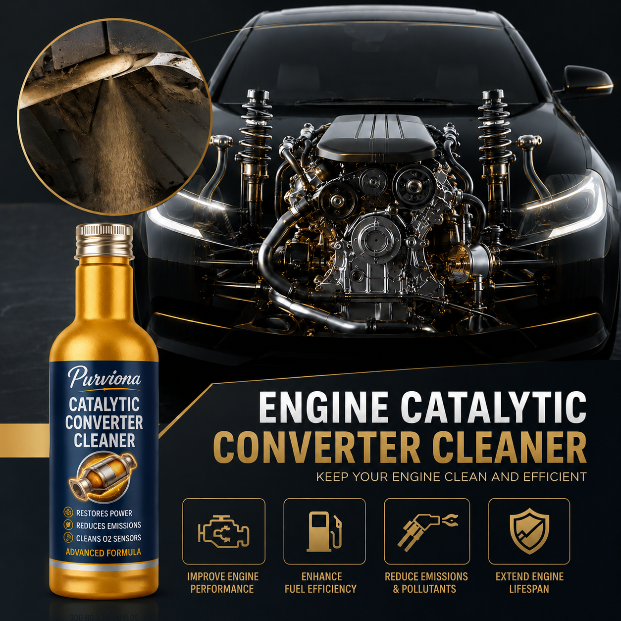 ⚙️PURVIONA Engine Catalytic Converter Cleaner 🚗 TODAY ONLY: MORE SAVINGS, LESS COST 🔥