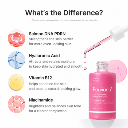 ✨ Glow Smarter with Purviona ✨ PDRN Pink Peptide Serum 💖
